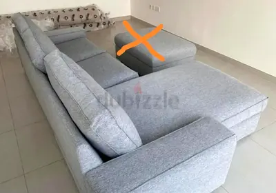 IKEA Kivik l shape Sofa Light gray color