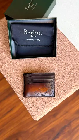BERLUTI* Bambou Card Holder Venezia Calf Leather