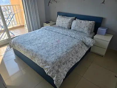 Queen bed with headboard and mattress - good condition