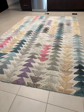 Asterisk woolen carpet (160x230)