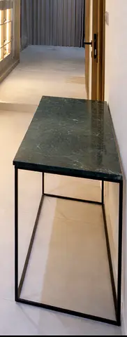 Console table  green marble- chattels and more
