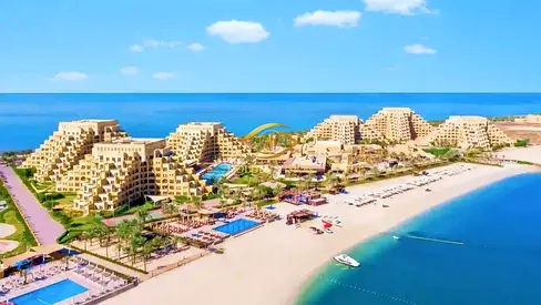 Resort-Style Living: Spacious 1BR with Sea View, Private Beach & Pool