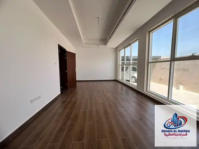 First occupancy and a home worth stopping for in Al Jazzat with 4 master bedrooms 3 downstairs and 1 upstairs spacious living areas a master majlis tw