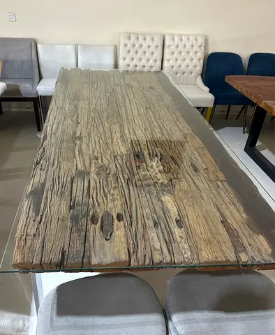 Table , dinning , Railway wood table