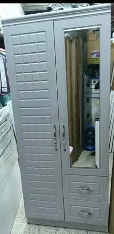 Two-door wardrobe with mirror and drawers - good condition