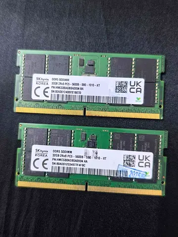 64gb Ddr5 laptop ram (32 x 2)