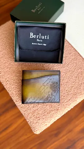 *BERLUTI* Makore Slim Compact Wallet Venezia Calf Leather ** *VIP QUALITY*