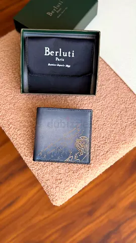 *BERLUTI* Makore Slim Compact Wallet Venezia Calf Leather *