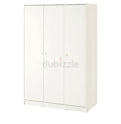 Two White Ikea Wardrobes