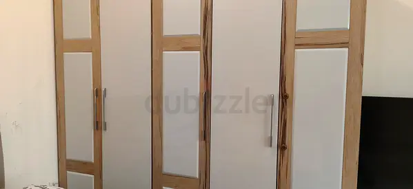 IKEA-style 5-door wooden wardrobe  - good condition