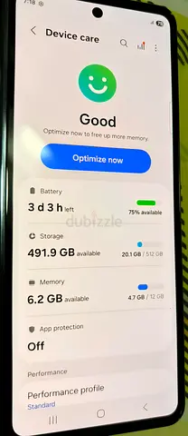 Samsung Galaxy fold 5 smartphone in good condition with 512GB storage (photo shown)