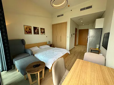 Compact and Cozy Furnished Studio || Adjacent to Metro Station | Pay Monthly or Yearly Rent