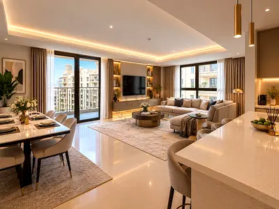 Unfurnished + Maid Room | High Floor | Pool view