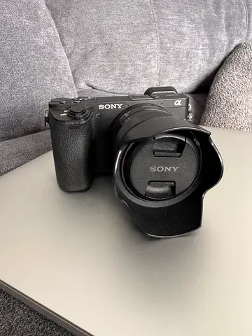 Sony Alpha mirrorless camera with lens (used, good condition)