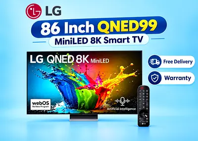 LG 86 Inch QNED99 MiniLED 8K Smart TV
