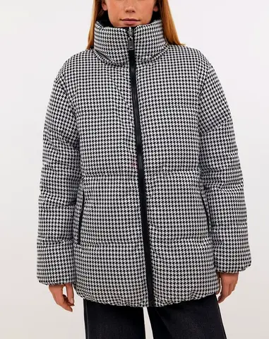 Down jacket (coat) with natural fur