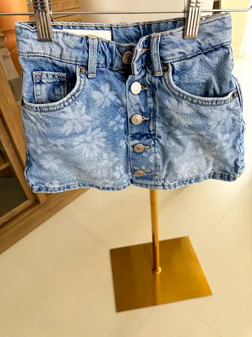 Zara denim girl skort size 6-7