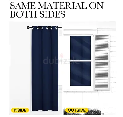 Dark Navy Blackout Curtains