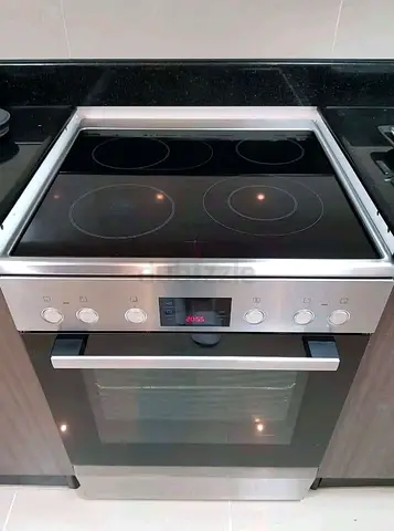 Bosch Stainless Steel Electric Cooker with Ceramic Hob and Oven 60cm