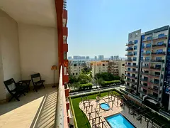 Furnished 1BR | Pool View | Chiller Free | Near Metro
