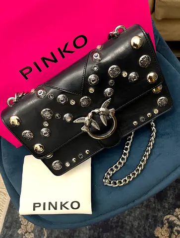 Authentic Pinko Studded bag- FULL SET gucci prada louis vuitton chanel brioni balmain
