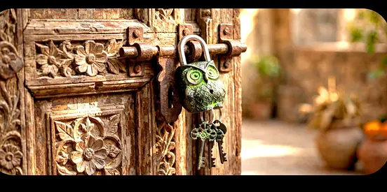 Beutiful real antique owl padlock is available for sale.