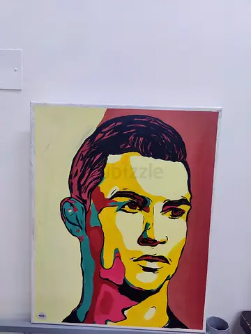 Original Pop-Art Portrait Painting on Canvas