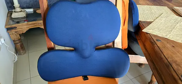 3x Ergonomic Posture Support / Lumbar Back Cushions (Navy Blue)