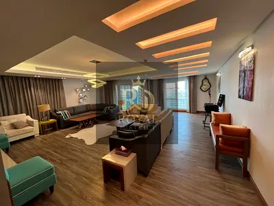 Spacious, fully furnished apartment with modern finishes and a stunning view of Al Qasba. High-floor corner unit; currently tenanted with a high retur