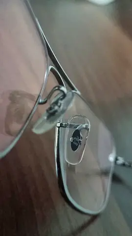 Ray-Ban Silver Metal Square Eyeglasses Frame