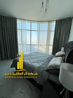 Fully furnished 2-bedroom + living room apartment for monthly rent in Ajman. Includes utilities, int