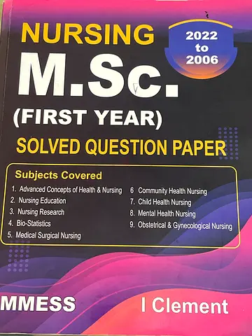 M.Sc Nursing First Year All in one