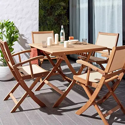 Dining set for 4 people
