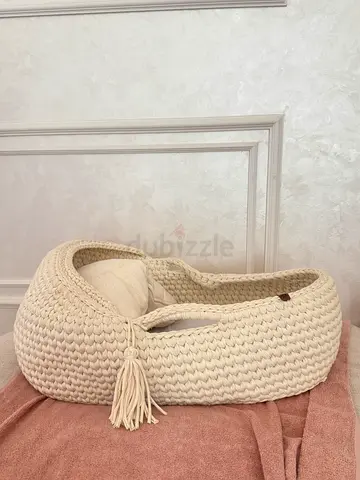 مهد سلة موسى صناعة يدوية Handmade Moses Basket