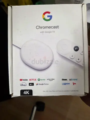 Google Chromecast with Google TV (4K) - White, Boxed