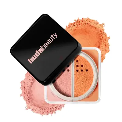 Huda Beauty Loose Powder Duo - Pink Pumpkin NEW ORIGINAL