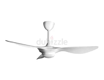 Brand New White Ceiling Fan with Integrated Lamp & Remote - Still in Box
