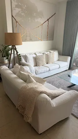 Comfy white couches for sale!