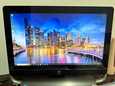 HP All-in-One Desktop PC (22-inch) - Good Working Condition with touch screen