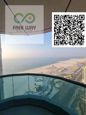 Super Deluxe Two Bedroom Apartment for Monthly Rent – Ajman Location: Corniche Towers Residence – Ajman Enjoy a beautiful sea view from the apartmen