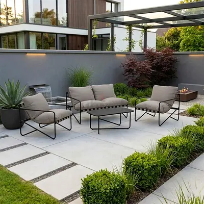 Garden furniture set KORO table, sofa and 2 armchairs