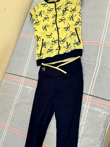 two-piece activewear set featuring Calvin Klein