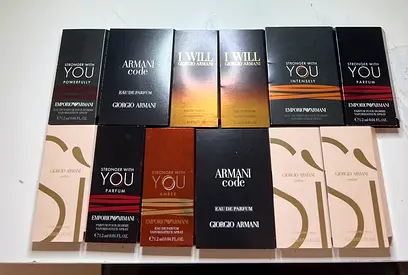 Lot of Giorgio Armani perfumes - Armani Code, I Will, Stronger With You (sealed boxes)