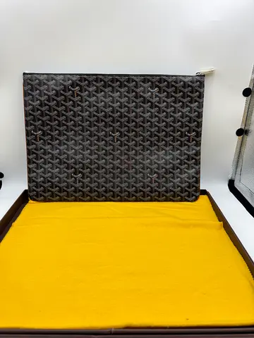 Goyard large pouch black