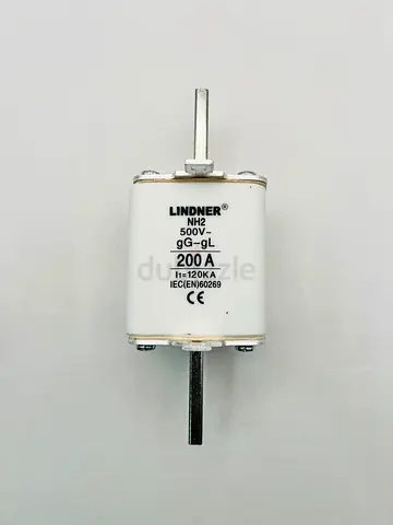 LINDNER Size NH2 200 Amp 500V HRC Knife Blade Fuse for Switchgear & Distribution Boards