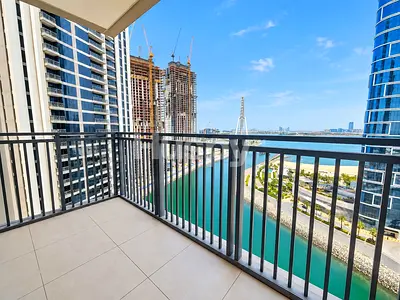 Marina and Sea View | Unfurnished | Chiller Free