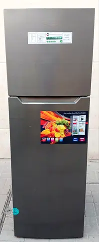 Double Door Super General Refrigerator Freezer. Good working condition. Gray color.