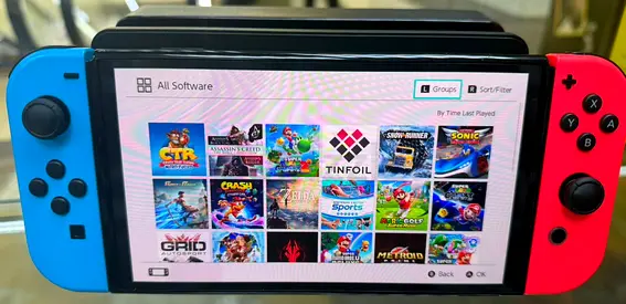 Nintendo switch oled jailbreak with 30 games