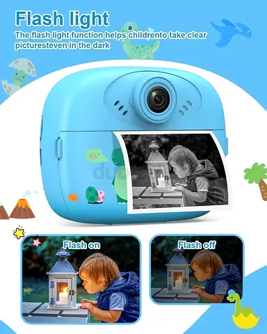 Instant Print Camera for Kids, 1080P HD Instant Print Photo