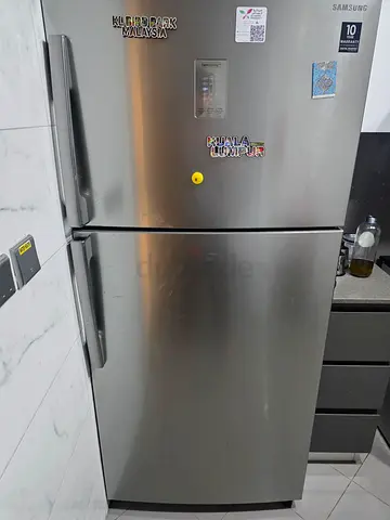 Samsung 2-Door Stainless Steel Refrigerator - Good Working Condition
